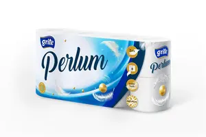 Туалетная бумага Grite Perlum 3-слойная 8 шт