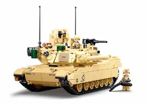 Sluban M1A2 SEP V2 Abrams main battle tank building set 781 pieces