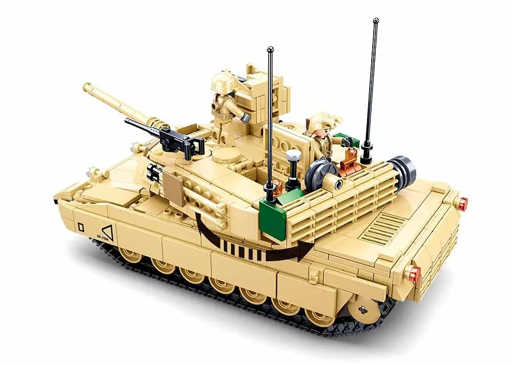 Конструктор Sluban M1A2 SEP V2 Abrams Танк Photo 3