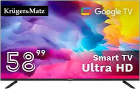 58-inch Kruger&Matz KM0258UHD-G2 Ultra HD LED television with Smart TV functionality