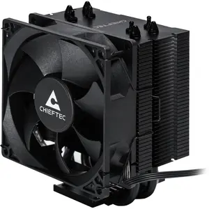 Процессорный кулер Chieftec CAC-S90PWM-T120 черный 90 мм PWM вентилятор