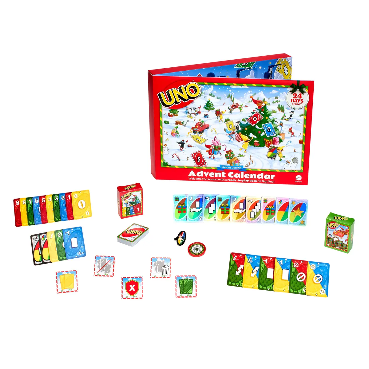 Mattel UNO JNL24 Адвент календарь Карточная игра Photo 2