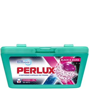 Perlux Laundry Capsules for Black Fabrics and Denim 18 pcs 12 packs per box