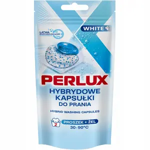 Perlux Super Compact White Laundry Capsules For White Fabrics 2 Pcs 20 Packs