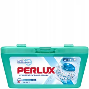 Perlux Laundry Capsules for White Fabrics 10 Pieces 8 Packs