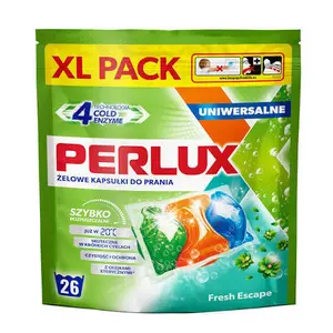 Perlux Universal Laundry Capsules 26 pcs Resealable Pouch 6 Packs Per Box
