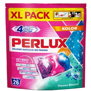 Perlux laundry capsules for coloured fabrics 26 pcs 6 packs per box