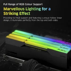 KLEVV CRAS V RGB 32GB 2 x 16GB 7200MHz DDR5 Atmiņas RAM modulis