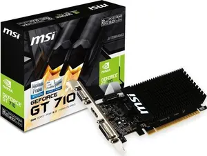 MSI GT 710 2GD3H LP Graphics Card NVIDIA GeForce GT 710 2 GB GDDR3 64 bit Passive Cooling