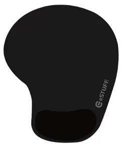 eSTUFF GLB215002 mouse pad Black 190 x 230 mm with wrist rest monochromatic