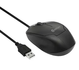 eSTUFF GLB213002 Office Mouse Ambidextrous Optical 1200 DPI Black 3 Buttons