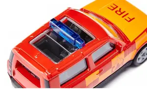 Siku 1568 Land Rover Defender Fire Department City Car Model Plastic Blue Yellow Grey Red Black