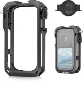 Puluz Uchwyt obudowa ramka klatka metalowa Frame Mount Do Insta360 X6 + Dekielek / Pu1217b (SB12435)