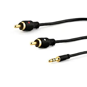 e p BS 113 S Audio Cable 1.5 m 3.5mm to 2 x RCA Photo 2