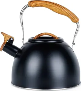 Vilde Stainless Steel Whistling Kettle Black 2.5 L Ori_199068