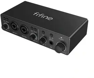 Wzmacniacz słuchawkowy Fifine Interfejs audio (czarny) (Ampli3)