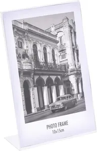Foto rāmis 10 cm x 15 cm plastmasas caurspīdīgs