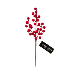 Mākslīgais zars Berries 32 cm Sarkans Poliesters