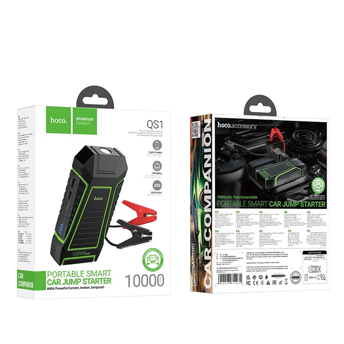 HOCO QS1 Car Jump Starter 600A 10000mAh Photo 2