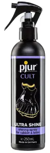 pjur Cult Ultra Shine Силиконовый спрей 250мл для одежды из латекса и резины веганский без отдушек