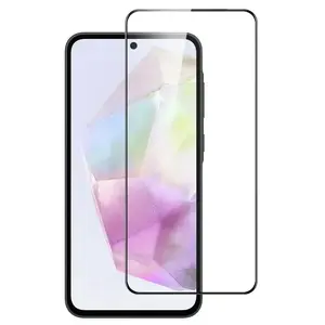 Fusion 5D Rūdīts stikls priekš Samsung Galaxy A36 5G A56 S25 FE Melns 9H Full Glue