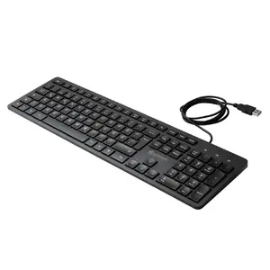 eSTUFF GLB211402 Полноразмерная проводная USB мембранная офисная клавиатура QWERTZ немецкая черная 106 клавиш