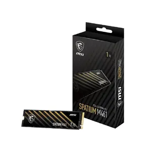 MSI SPATIUM M461 Solid State Drive 1 TB M.2 PCI Express 4.0 NVMe 3D NAND for PC and Laptop