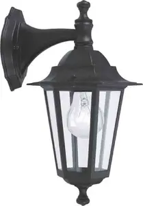 Kinkiet EGLO EGLO Zewnętrzna lampa ścienna Laterna 4, dolna, czarna 22467