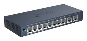 Сетевой коммутатор DAHUA S3010-8ET2GT-90 Неуправляемый с 8 портами Fast Ethernet и поддержкой PoE