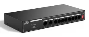 Неуправляемый коммутатор L2 DAHUA SF1010LP с 10 портами Fast Ethernet и поддержкой PoE