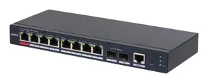 DAHUA S4210-8GT-110 Pārvaldāms L2 tīkla komutators ar 8 Gigabit Ethernet RJ-45 pieslēgvietām un PoE