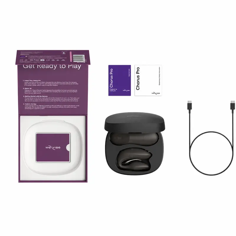 WE-VIBE Chorus Pro Pāru Vibrators Satīna Melns Photo 4