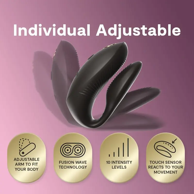 WE-VIBE Chorus Pro Pāru Vibrators Satīna Melns Photo 6