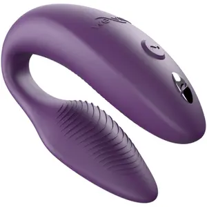 WE-VIBE Sync 2 Adjustable Couples Vibrator Purple C-Shaped 10 Intensity Levels IPX7 Waterproof