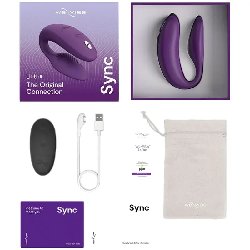WE-VIBE Sync 2 Регулируемый вибратор для пар Фиолетовый Photo 8
