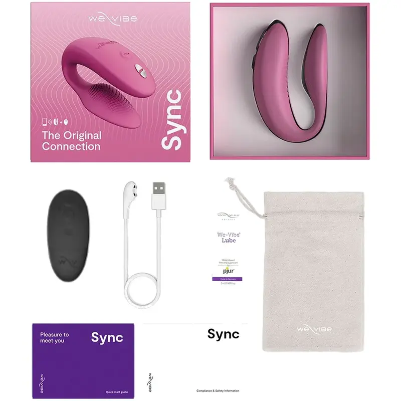 WE-VIBE Sync 2 Регулируемый вибратор для пар розовый Photo 8