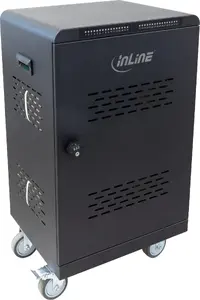 InLine 31516E Charging Station Organizer Freestanding Steel Black 32x USB-C 2000W
