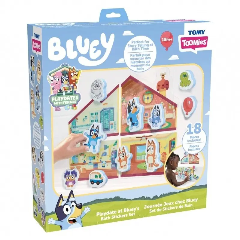 TOMY Bluey`s House Bath Stickers 203-73872