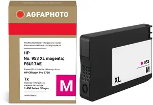 AgfaPhoto Saderīga tintes kasetne magenta aizvietotājs HP 953XL F6U17AE 18.5 ml 1450 lappuses