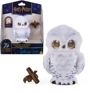 Harry Potter Интерактивная мини-сова Хедвиг 14 см со звуками движениями головы и крыльев для детей от 6 лет