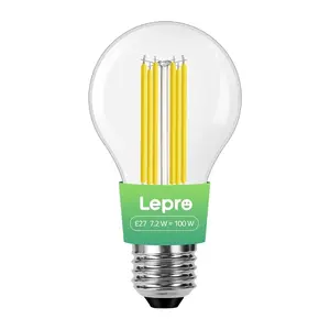 Lepro 100094-WW-EU-4 E27 7.2W LED Bulb A21 Warm White 2700K 1521lm