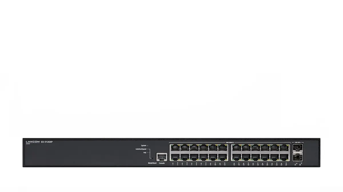 Rohde & Schwarz LANCOM GS-3126XP L3 pārvaldāmais slēdzis Photo 2