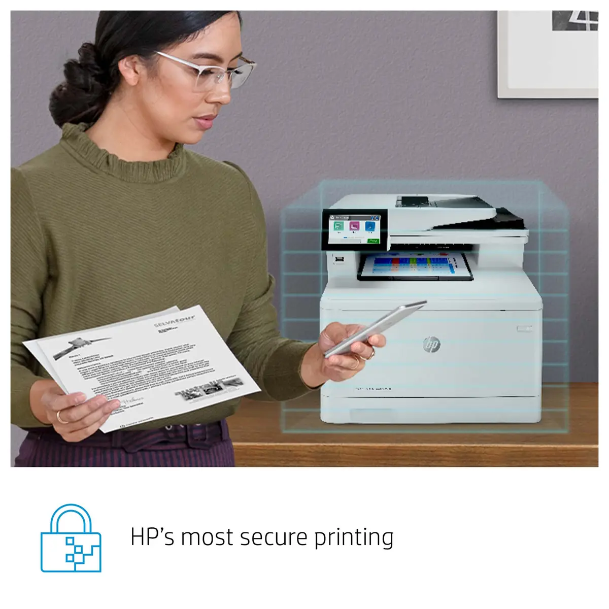 HP Color LaserJet Enterprise M480f daudzfunkcionāls printeris Photo 9