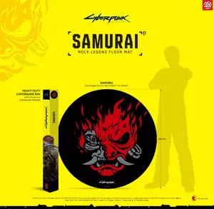 Good Loot Cyberpunk 2077 Samurai Rock Legend Grīdas paklājs krēsla aizsardzībai