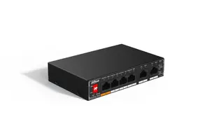 Неуправляемый гигабитный коммутатор DAHUA SG1006P с 6 портами RJ-45 и питанием по Ethernet