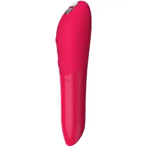 WE-VIBE Tango X Rechargeable Bullet Vibrator Cherry Red with 8 Intensity Levels 7 Vibration Patterns IPX7 Waterproof ABS and Silicone