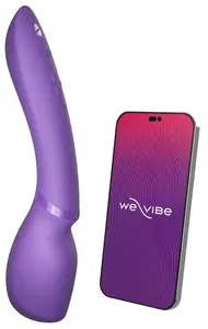WE-VIBE Wand 2 Rechargeable Body Wand Massager Purple with App Control IPX7 Waterproof 10 Intensity Levels