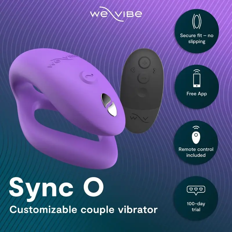 WE-VIBE Sync O Pāru vibrators Gaiši violets Photo 3