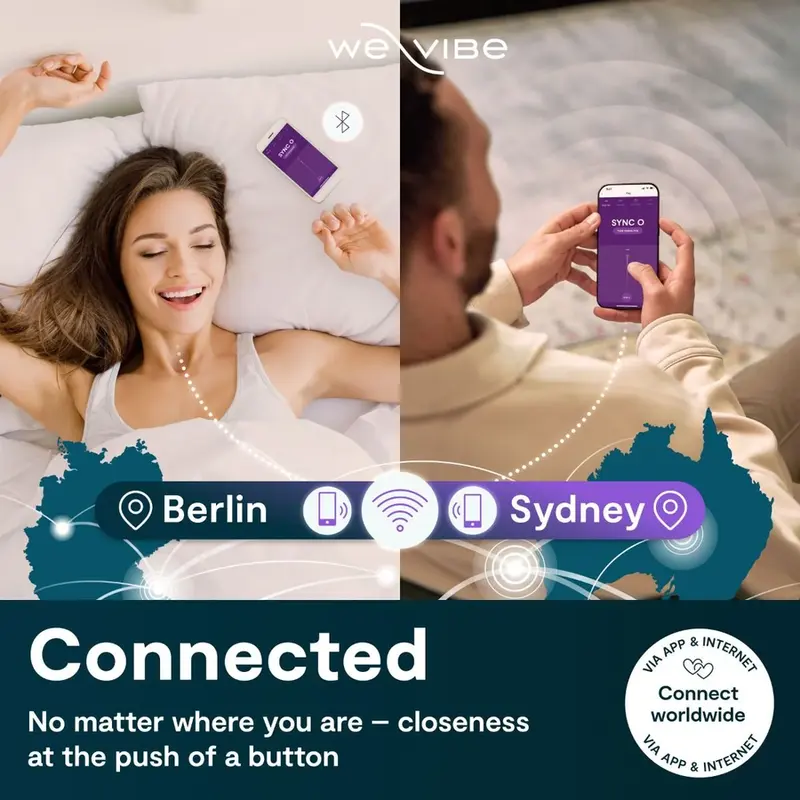 WE-VIBE Sync O Pāru vibrators Gaiši violets Photo 5