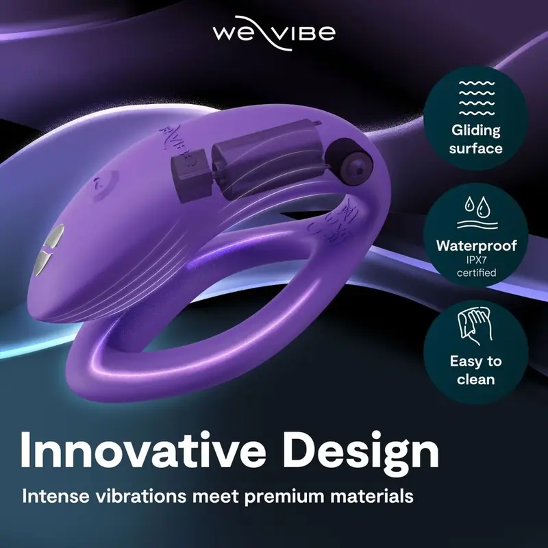 WE-VIBE Sync O Pāru vibrators Gaiši violets Photo 9
